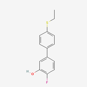 5-(4-Ethylthiophenyl)-2-fluorophenol, 95%