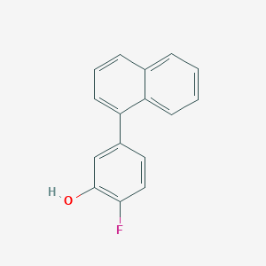 molecular formula C16H11FO B6374416 2-Fluoro-5-(naphthalen-1-yl)phenol, 95% CAS No. 1261936-36-0