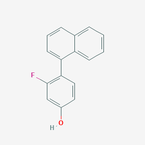 molecular formula C16H11FO B6374431 3-Fluoro-4-(naphthalen-1-yl)phenol, 95% CAS No. 1261918-40-4
