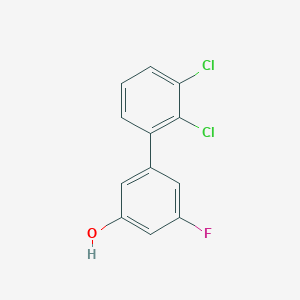 molecular formula C12H7Cl2FO B6374582 5-(2,3-Dichlorophenyl)-3-fluorophenol, 95% CAS No. 1261923-94-7