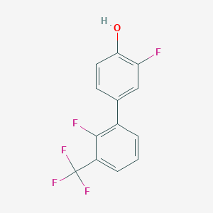 molecular formula C13H7F5O B6374975 2-Fluoro-4-(2-fluoro-3-trifluoromethylphenyl)phenol, 95% CAS No. 1261997-74-3