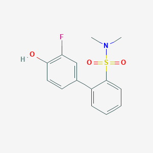 molecular formula C14H14FNO3S B6375216 4-(2-N,N-Dimethylsulfamoylphenyl)-2-fluorophenol, 95% CAS No. 1261982-11-9