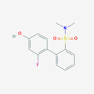 molecular formula C14H14FNO3S B6375229 4-(2-N,N-Dimethylsulfamoylphenyl)-3-fluorophenol, 95% CAS No. 1261918-74-4