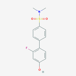 molecular formula C14H14FNO3S B6375265 4-(4-N,N-Dimethylsulfamoylphenyl)-3-fluorophenol, 95% CAS No. 1261918-77-7
