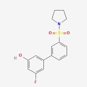 3-Fluoro-5-[3-(pyrrolidinylsulfonyl)phenyl]phenol, 95%