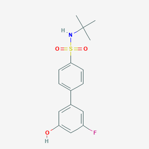 molecular formula C16H18FNO3S B6375371 5-(4-t-Butylsulfamoylphenyl)-3-fluorophenol, 95% CAS No. 1261918-82-4