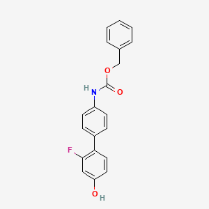 molecular formula C20H16FNO3 B6375398 4-(4-Cbz-Aminopheny)-3-fluorophenol, 95% CAS No. 1261966-72-6