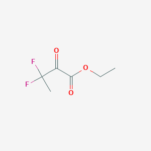 molecular formula C6H8F2O3 B063754 3,3-二氟-2-氧代丁酸乙酯 CAS No. 165544-34-3