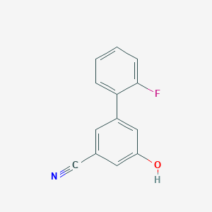 molecular formula C13H8FNO B6375516 3-Cyano-5-(2-fluorophenyl)phenol, 95% CAS No. 1261897-95-3
