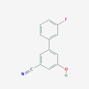 molecular formula C13H8FNO B6375519 3-Cyano-5-(3-fluorophenyl)phenol, 95% CAS No. 1261931-30-9