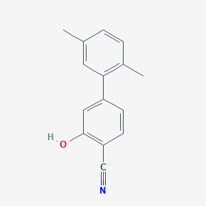 molecular formula C15H13NO B6375582 2-Cyano-5-(2,5-dimethylphenyl)phenol, 95% CAS No. 1261973-92-5