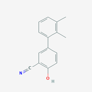 molecular formula C15H13NO B6375591 2-Cyano-4-(2,3-dimethylphenyl)phenol, 95% CAS No. 1261973-73-2