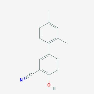 molecular formula C15H13NO B6375606 2-Cyano-4-(2,4-dimethylphenyl)phenol, 95% CAS No. 1261982-68-6