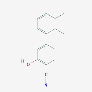 molecular formula C15H13NO B6375607 2-Cyano-5-(2,3-dimethylphenyl)phenol, 95% CAS No. 1261900-93-9
