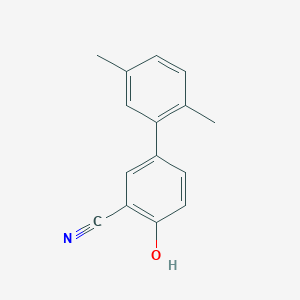 molecular formula C15H13NO B6375612 2-Cyano-4-(2,5-dimethylphenyl)phenol, 95% CAS No. 1261918-88-0