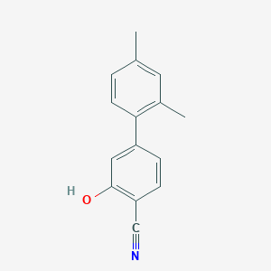 molecular formula C15H13NO B6375623 2-Cyano-5-(2,4-dimethylphenyl)phenol, 95% CAS No. 1261982-75-5
