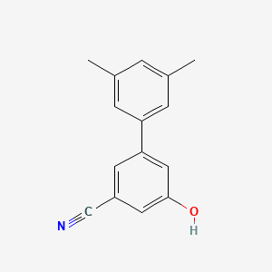 molecular formula C15H13NO B6375650 3-Cyano-5-(3,5-dimethylphenyl)phenol, 95% CAS No. 1261897-97-5