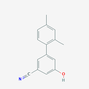 molecular formula C15H13NO B6375674 3-Cyano-5-(2,4-dimethylphenyl)phenol, 95% CAS No. 1261998-33-7