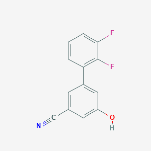 molecular formula C13H7F2NO B6376033 3-Cyano-5-(2,3-difluorophenyl)phenol, 95% CAS No. 1261919-06-5