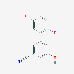 molecular formula C13H7F2NO B6376047 3-Cyano-5-(2,5-difluorophenyl)phenol, 95% CAS No. 1261983-02-1