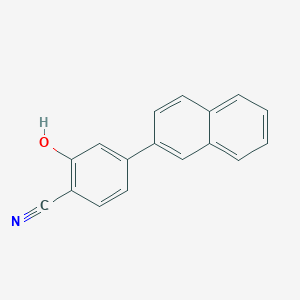 molecular formula C17H11NO B6376411 2-Cyano-5-(naphthalen-2-yl)phenol, 95% CAS No. 1261964-01-5