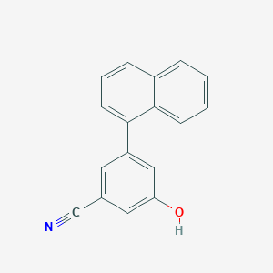 molecular formula C17H11NO B6376697 3-Cyano-5-(naphthalen-1-yl)phenol, 95% CAS No. 1262000-90-7