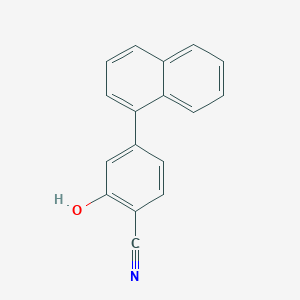 molecular formula C17H11NO B6376705 2-Cyano-5-(naphthalen-1-yl)phenol, 95% CAS No. 1261912-40-6