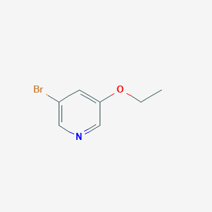 molecular formula C7H8BrNO B063768 3-溴-5-乙氧基吡啶 CAS No. 171171-17-8
