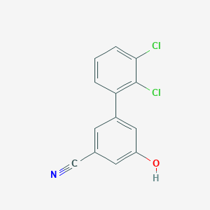 molecular formula C13H7Cl2NO B6376801 3-Cyano-5-(2,3-dichlorophenyl)phenol, 95% CAS No. 1261918-12-0