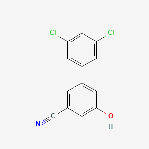 molecular formula C13H7Cl2NO B6376869 3-Cyano-5-(3,5-dichlorophenyl)phenol, 95% CAS No. 1261954-05-5