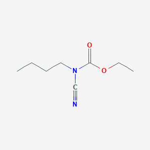 molecular formula C8H14N2O2 B063770 Ethyl N-butyl-N-cyanocarbamate CAS No. 187239-09-4