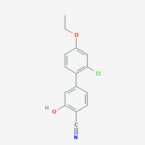 5-(2-Chloro-4-ethoxyphenyl)-2-cyanophenol, 95%