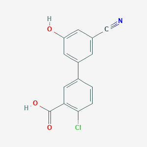 5-(3-Carboxy-4-chlorophenyl)-3-cyanophenol, 95%