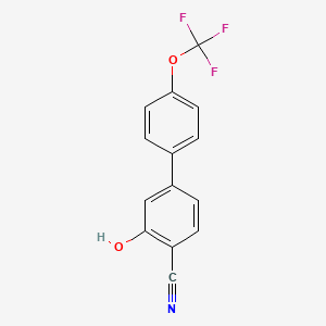 2-Cyano-5-(4-trifluoromethoxyphenyl)phenol, 95%