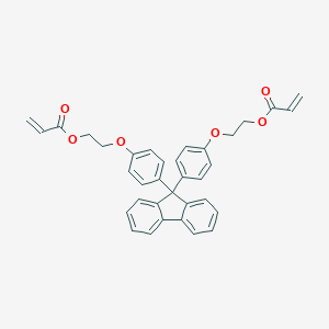 molecular formula C35H30O6 B063772 (((9H-Fluoren-9,9-diyl)bis(4,1-phenylen))bis(oxy))bis(ethan-2,1-diyl) diacrylat CAS No. 161182-73-6