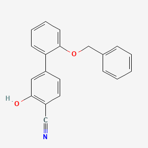molecular formula C20H15NO2 B6377245 5-(2-Benzyloxyphenyl)-2-cyanophenol, 95% CAS No. 1261987-49-8