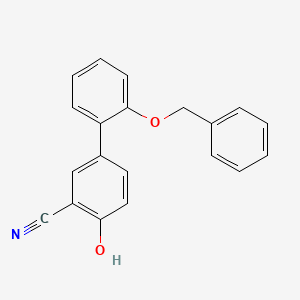 molecular formula C20H15NO2 B6377266 4-(2-Benzyloxyphenyl)-2-cyanophenol, 95% CAS No. 1261984-12-6