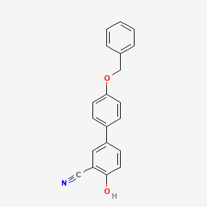 molecular formula C20H15NO2 B6377323 4-(4-Benzyloxyphenyl)-2-cyanophenol, 95% CAS No. 1261918-60-8