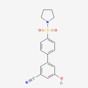 3-Cyano-5-[4-(pyrrolidinylsulfonyl)phenyl]phenol, 95%