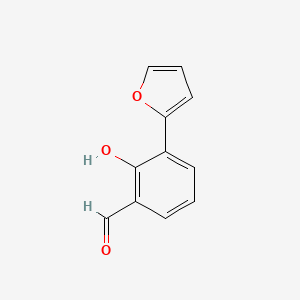 molecular formula C11H8O3 B6377449 2-Formyl-6-(furan-2-yl)phenol, 95% CAS No. 1261950-12-2
