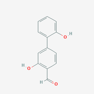 molecular formula C13H10O3 B6377508 2-Formyl-5-(2-hydroxyphenyl)phenol, 95% CAS No. 1261895-07-1