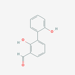 molecular formula C13H10O3 B6377516 2-Formyl-6-(2-hydroxyphenyl)phenol, 95% CAS No. 156660-22-9