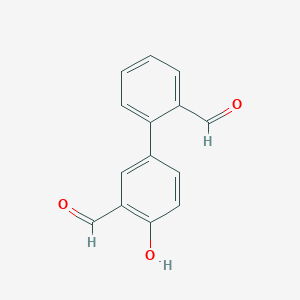 molecular formula C14H10O3 B6377541 4-(2-Formylphenyl)-2-formylphenol, 95% CAS No. 1111120-67-2