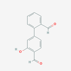 molecular formula C14H10O3 B6377563 5-(2-Formylphenyl)-2-formylphenol, 95% CAS No. 1261918-67-5