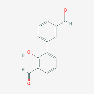 molecular formula C14H10O3 B6377566 6-(3-Formylphenyl)-2-formylphenol, 95% CAS No. 1261907-10-1