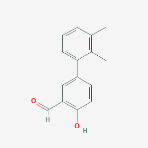 molecular formula C15H14O2 B6377577 4-(2,3-Dimethylphenyl)-2-formylphenol, 95% CAS No. 1111129-48-6