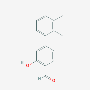 molecular formula C15H14O2 B6377597 5-(2,3-Dimethylphenyl)-2-formylphenol, 95% CAS No. 1261930-16-8