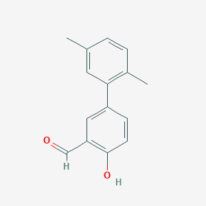 B6377614 4-(2,5-Dimethylphenyl)-2-formylphenol, 95% CAS No. 1111132-28-5