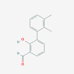 molecular formula C15H14O2 B6377624 6-(2,3-Dimethylphenyl)-2-formylphenol, 95% CAS No. 1258611-55-0