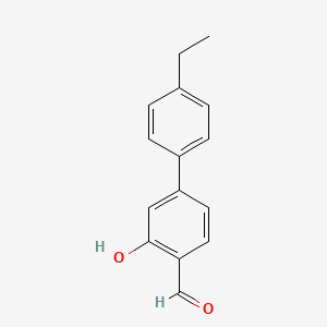 molecular formula C15H14O2 B6377648 5-(4-Ethylphenyl)-2-formylphenol, 95% CAS No. 1261902-35-5